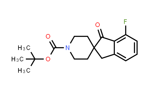 CAS No. 2377355-38-7, tert-butyl 7-fluoro-1-oxo-spiro[indane-2,4'-piperidine]-1'-carboxylate