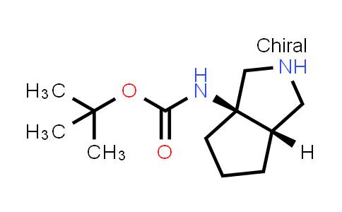 CAS No. 1224161-30-1, tert-butyl N-[cis-2,3,4,5,6,6a-hexahydro-1H-cyclopenta[c]pyrrol-3a-yl]carbamate