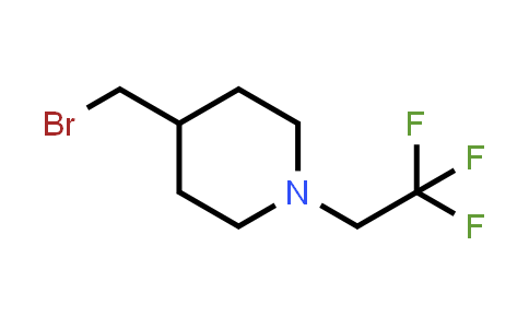 CAS No. 1540363-86-7, 4-(bromomethyl)-1-(2,2,2-trifluoroethyl)piperidine