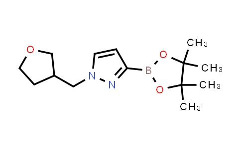 CAS No. 2246449-36-3, 1-(tetrahydrofuran-3-ylmethyl)-3-(4,4,5,5-tetramethyl-1,3,2-dioxaborolan-2-yl)pyrazole