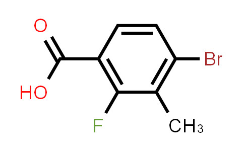 CAS No. 194804-90-5, 4-bromo-2-fluoro-3-methyl-benzoic acid