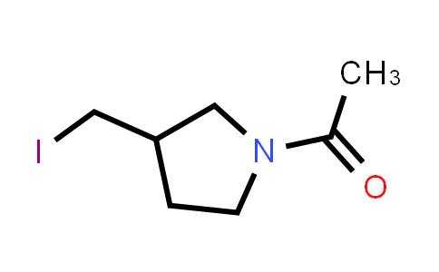 CAS No. 1353965-40-8, 1-[3-(iodomethyl)pyrrolidin-1-yl]ethanone