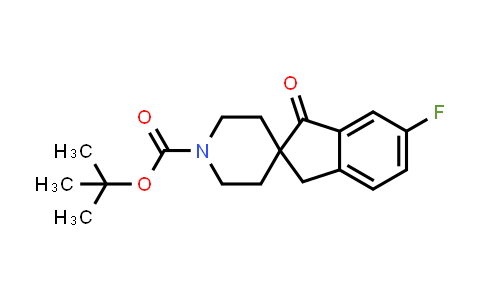 CAS No. 2377355-01-4, tert-butyl 6-fluoro-1-oxo-spiro[indane-2,4'-piperidine]-1'-carboxylate