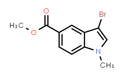 CAS No. 1609967-66-9, methyl 3-bromo-1-methyl-indole-5-carboxylate