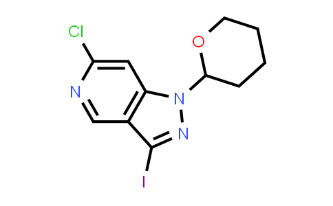 CAS No. 1416714-59-4, 6-chloro-3-iodo-1-tetrahydropyran-2-yl-pyrazolo[4,3-c]pyridine