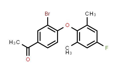 CAS No. 2138863-82-6, 1-[3-bromo-4-(4-fluoro-2,6-dimethyl-phenoxy)phenyl]ethanone