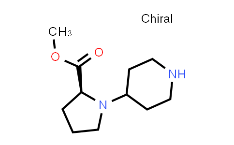 CAS No. 726185-38-2, methyl (2S)-1-(4-piperidyl)pyrrolidine-2-carboxylate