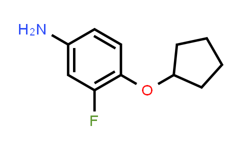 CAS No. 1039868-84-2, 4-(cyclopentoxy)-3-fluoro-aniline
