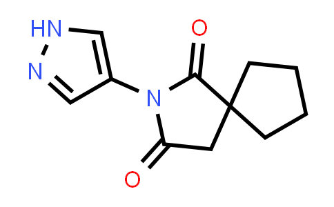 CAS No. 1155116-28-1, 2-(1H-pyrazol-4-yl)-2-azaspiro[4.4]nonane-1,3-dione