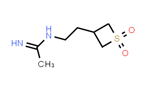 CAS No. 1883089-76-6, N-[2-(1,1-dioxothietan-3-yl)ethyl]acetamidine