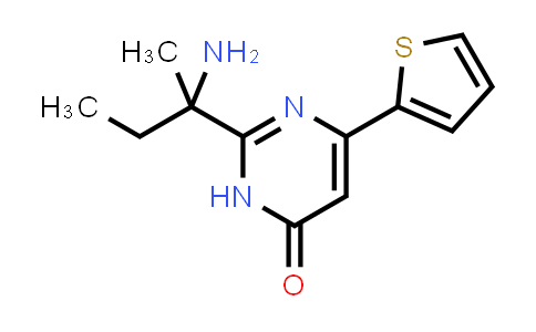 CAS No. 1284648-43-6, 2-(1-amino-1-methyl-propyl)-4-(2-thienyl)-1H-pyrimidin-6-one