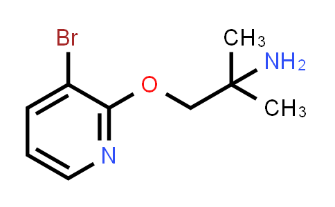 CAS No. 1289044-74-1, 1-[(3-bromo-2-pyridyl)oxy]-2-methyl-propan-2-amine