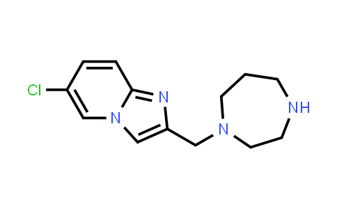 CAS No. 1094726-28-9, 6-chloro-2-(1,4-diazepan-1-ylmethyl)imidazo[1,2-a]pyridine