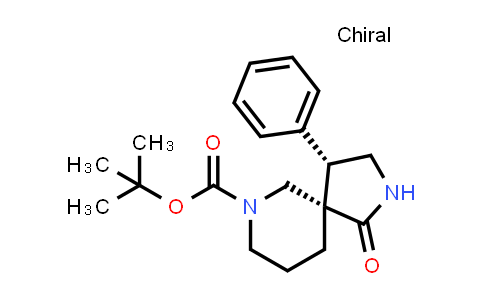 CAS No. 1340494-61-2, tert-butyl (4S,5S)-1-oxo-4-phenyl-2,9-diazaspiro[4.5]decane-9-carboxylate