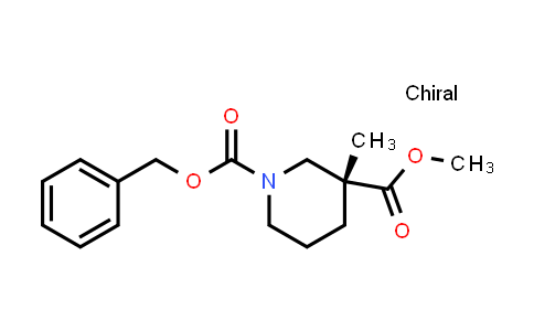 CAS No. 2200552-17-4, 1-benzyl 3-methyl (3R)-3-methylpiperidine-1,3-dicarboxylate