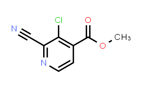 CAS No. 1168102-35-9, methyl 3-chloro-2-cyano-pyridine-4-carboxylate