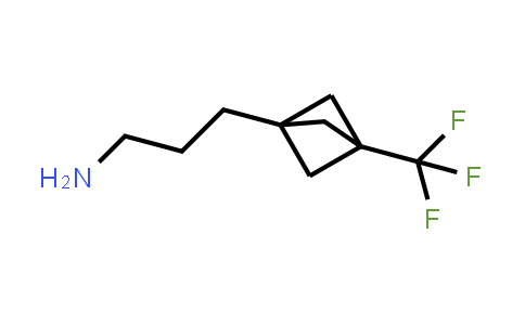 CAS No. 1886967-20-9, 3-[3-(trifluoromethyl)-1-bicyclo[1.1.1]pentanyl]propan-1-amine