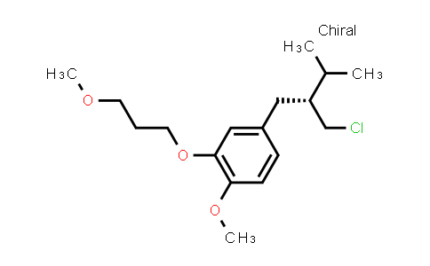 CAS No. 324763-39-5, 4-[(2R)-2-(chloromethyl)-3-methylbutyl]-1-methoxy-2-(3-methoxypropoxy)benzene