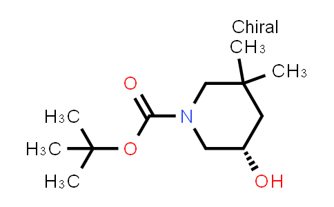 CAS No. 2091004-97-4, tert-butyl (5S)-5-hydroxy-3,3-dimethylpiperidine-1-carboxylate