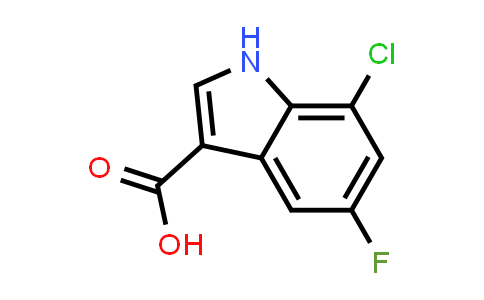CAS No. 1785203-27-1, 7-chloro-5-fluoro-1H-indole-3-carboxylic acid