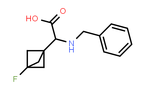 CAS No. 1980033-63-3, 2-(benzylamino)-2-{3-fluorobicyclo[1.1.1]pentan-1-yl}acetic acid