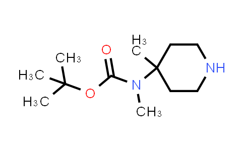 CAS No. 1269151-59-8, tert-butyl N-methyl-N-(4-methylpiperidin-4-yl)carbamate