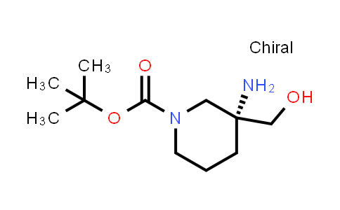 CAS No. 2165517-36-0, tert-butyl (3R)-3-amino-3-(hydroxymethyl)piperidine-1-carboxylate
