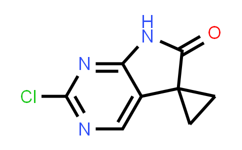 CAS No. 1651891-59-6, 2'-chloro-6',7'-dihydrospiro[cyclopropane-1,5'-pyrrolo[2,3-d]pyrimidine]-6'-one