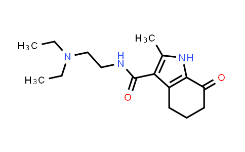 CAS No. 1032267-59-6, N-[2-(diethylamino)ethyl]-2-methyl-7-oxo-4,5,6,7-tetrahydro-1H-indole-3-carboxamide