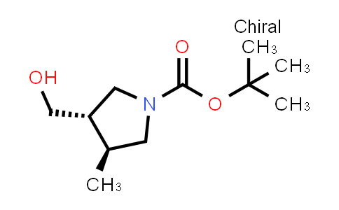 CAS No. 1417789-75-3, tert-butyl (3S,4S)-3-(hydroxymethyl)-4-methyl-pyrrolidine-1-carboxylate