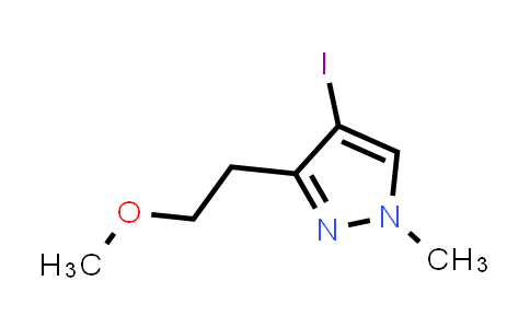CAS No. 1619987-29-9, 4-iodo-3-(2-methoxyethyl)-1-methyl-1H-pyrazole