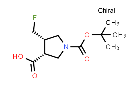 CAS No. 2306247-99-2, (3R,4S)-1-tert-butoxycarbonyl-4-(fluoromethyl)pyrrolidine-3-carboxylic acid