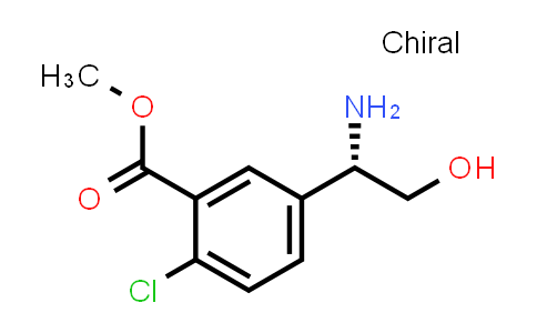 CAS No. 1335355-27-5, methyl 5-[(1S)-1-amino-2-hydroxyethyl]-2-chlorobenzoate