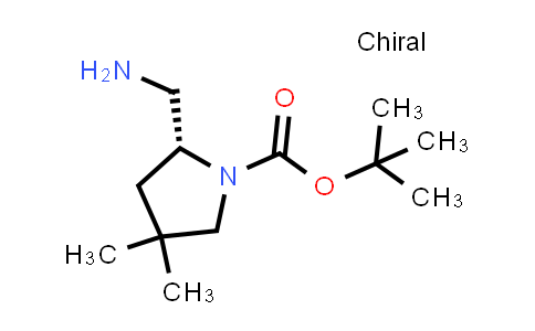 MC586096 | 2639624-59-0 | tert-butyl (2R)-2-(aminomethyl)-4,4-dimethyl-pyrrolidine-1-carboxylate