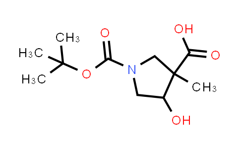 CAS No. 1935392-13-4, 1-tert-butoxycarbonyl-4-hydroxy-3-methyl-pyrrolidine-3-carboxylic acid