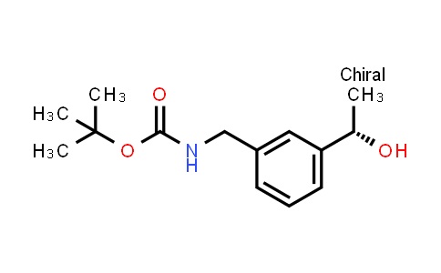 CAS No. 2171106-95-7, tert-butyl N-[[3-[(1S)-1-hydroxyethyl]phenyl]methyl]carbamate