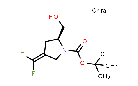 CAS No. 2638505-12-9, tert-butyl (2S)-4-(difluoromethylene)-2-(hydroxymethyl)pyrrolidine-1-carboxylate