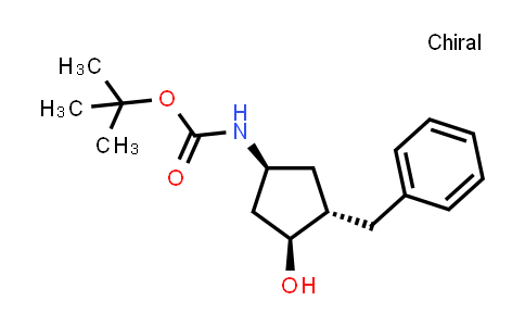 CAS No. 2133859-97-7, tert-butyl N-[(1S,3S,4S)-3-benzyl-4-hydroxy-cyclopentyl]carbamate