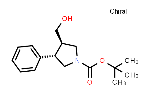 CAS No. 848307-25-5, tert-butyl (3R,4S)-3-(hydroxymethyl)-4-phenyl-pyrrolidine-1-carboxylate
