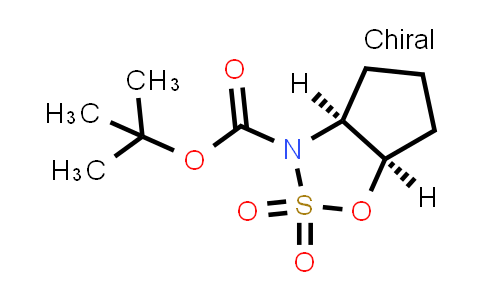CAS No. 2145122-45-6, tert-butyl (3aS,6aR)-2,2-dioxo-4,5,6,6a-tetrahydro-3aH-cyclopenta[d]oxathiazole-3-carboxylate