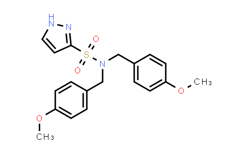 CAS No. 2281768-13-4, N,N-bis[(4-methoxyphenyl)methyl]-1H-pyrazole-3-sulfonamide