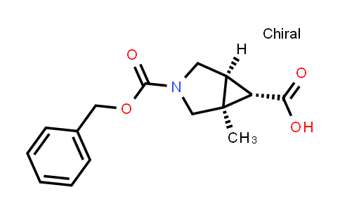 CAS No. 2456272-48-1, rel-(1S,5S,6S)-3-benzyloxycarbonyl-1-methyl-3-azabicyclo[3.1.0]hexane-6-carboxylic acid