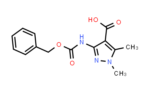 CAS No. 2639444-27-0, 3-(benzyloxycarbonylamino)-1,5-dimethyl-pyrazole-4-carboxylic acid