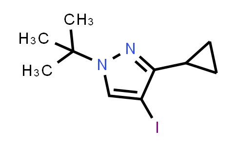 CAS No. 2639462-54-5, 1-tert-butyl-3-cyclopropyl-4-iodo-pyrazole