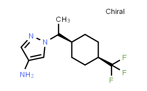 CAS No. 2639525-52-1, cis-1-[1-[4-(trifluoromethyl)cyclohexyl]ethyl]pyrazol-4-amine