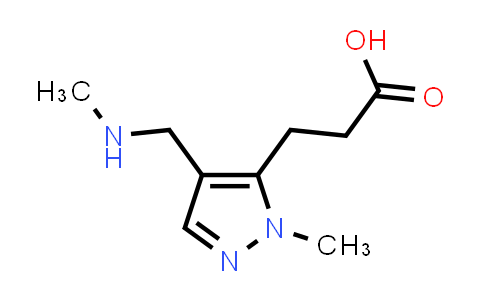 CAS No. 2598005-28-6, 3-[2-methyl-4-(methylaminomethyl)pyrazol-3-yl]propanoic acid