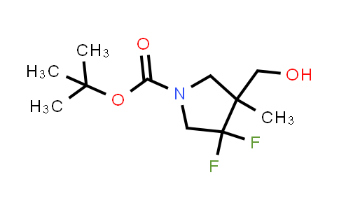 CAS No. 2607831-43-4, tert-butyl 3,3-difluoro-4-(hydroxymethyl)-4-methyl-pyrrolidine-1-carboxylate