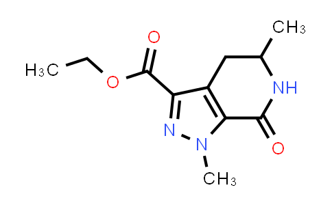 CAS No. 2636725-02-3, ethyl 1,5-dimethyl-7-oxo-5,6-dihydro-4H-pyrazolo[3,4-c]pyridine-3-carboxylate
