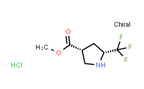 CAS No. 2450298-41-4, methyl cis-5-(trifluoromethyl)pyrrolidine-3-carboxylate hydrochloride