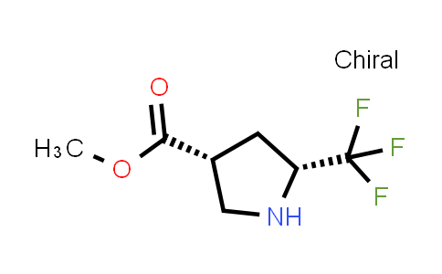 CAS No. 2450298-40-3, methyl cis-5-(trifluoromethyl)pyrrolidine-3-carboxylate